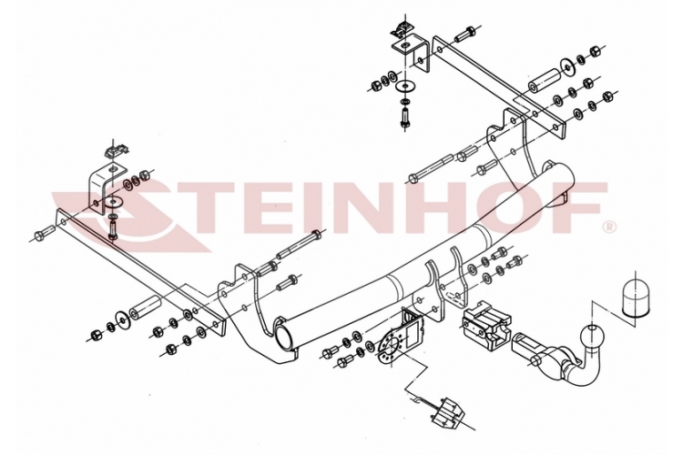 F-149 Afneembare trekhaak Fiat Scudo Bestelwagen tussen bouwjaar 2007 en 2016