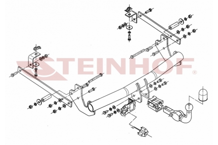 F-149 Afneembare trekhaak Citroen Jumpy Bestelwagen tussen bouwjaar 2007 en 06/2016