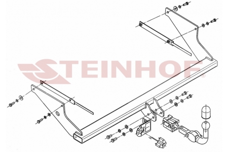 F-239 Afneembare trekhaak Ford Focus Stationwagen tussen bouwjaar 03/2005 en 04/2011