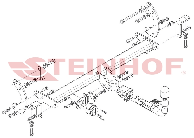 M-502 Afneembare trekhaak Maxus Mifa 9 MPV vanaf bouwjaar 11/2021