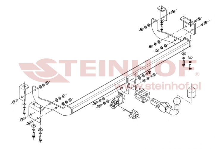 R-074 Afneembare trekhaak Renault Kangoo II Bestelwagen tussen bouwjaar 2008 en 04/2021