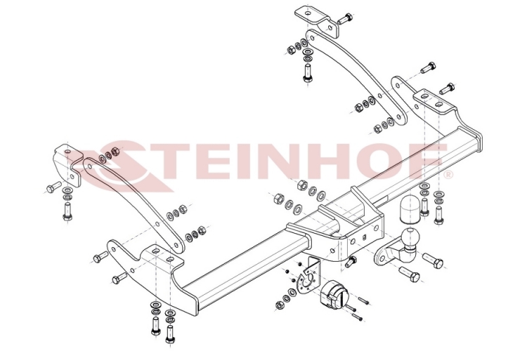 R-141 Vaste trekhaak Nissan Primastar Bestelwagen vanaf bouwjaar 11/2021