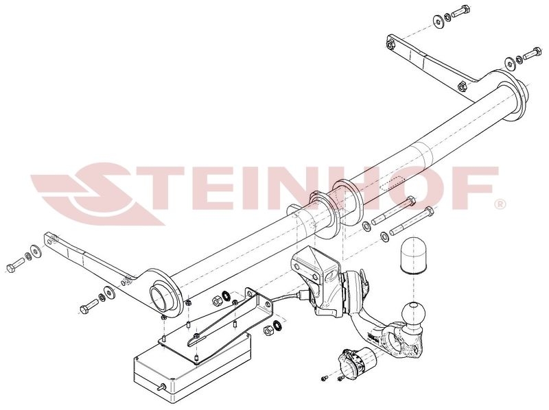 S-315 Elektrisch wegklapbare trekhaak Skoda Octavia III Stationwagen tussen bouwjaar 2013 en 2020