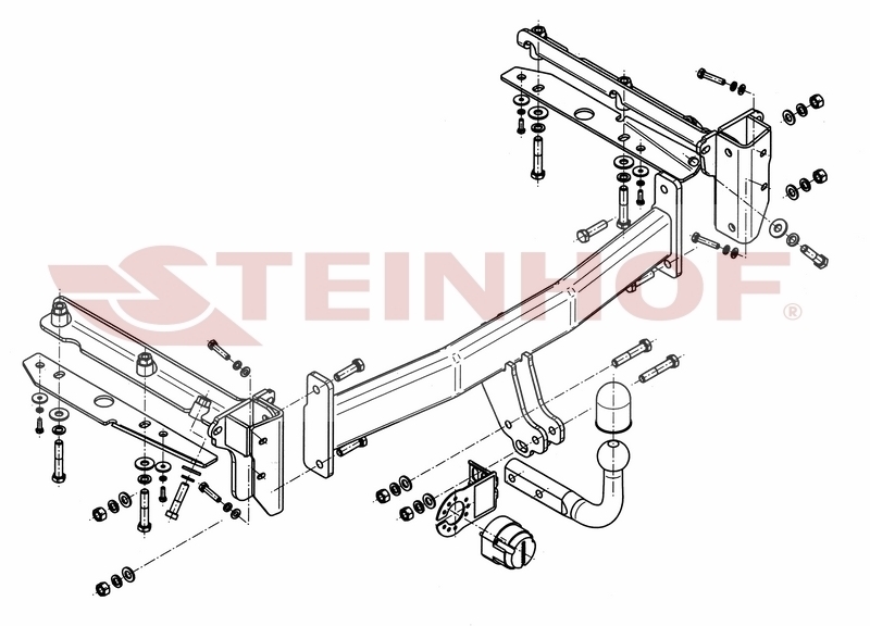 S-362 Vaste trekhaak Subaru Legacy Stationwagen 09/2003-09/2009