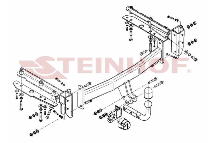 S-362 Vaste trekhaak Subaru Legacy Outback 09/2003-09/2009