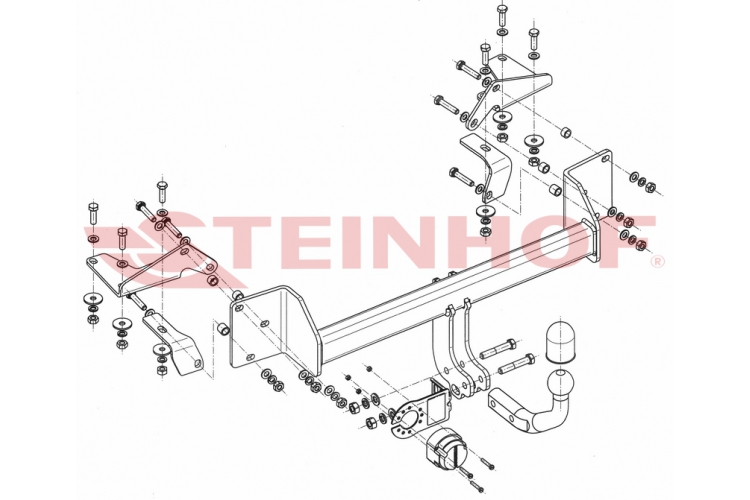 S-393 Vaste trekhaak Suzuki Liana Hatchback 2001-2007