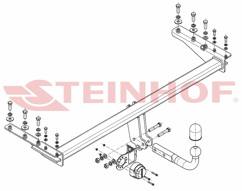 S-395 Vaste trekhaak Subaru Legacy Outback 11/1998-2004