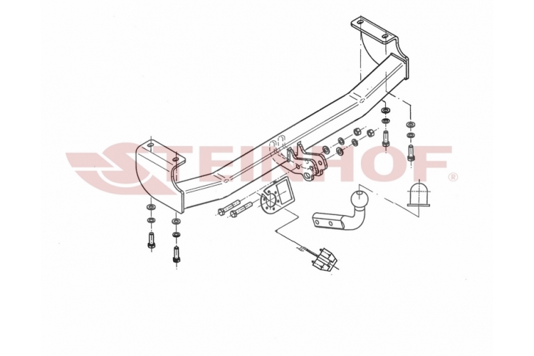 S-401 Vaste trekhaak Suzuki Vitara Grand SUV 1998-08/2005