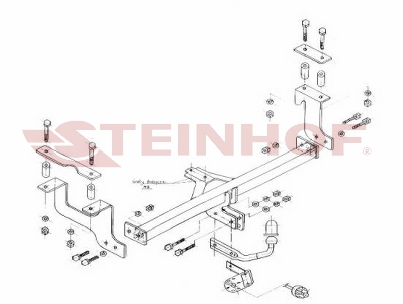 S-405 Vaste trekhaak Opel Agila MPV 2000-08/2002