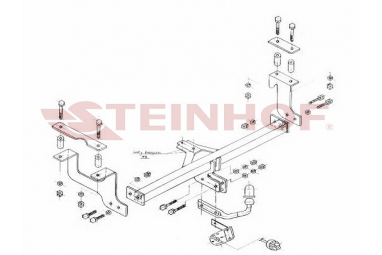 S-405 Vaste trekhaak Opel Agila MPV 2000-08/2002