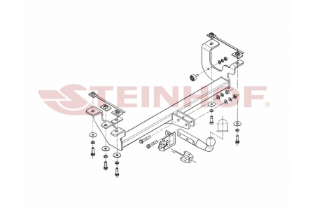 S-410 Vaste trekhaak Suzuki Jimny Terreinwagen 01/1998-2018