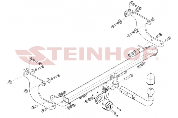 T-208 Vaste trekhaak Toyota Urban Cruiser Hatchback (4WD) 2009-2014