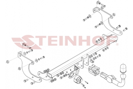 T-209 Horizontaal afneembare trekhaak Toyota Urban Cruiser Hatchback (4WD) 2009-2014